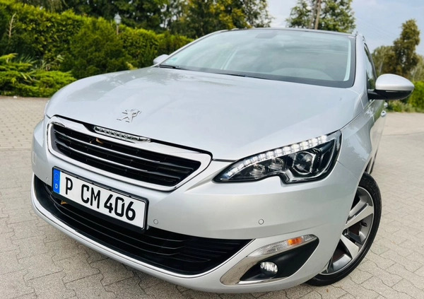 Peugeot 308 cena 42900 przebieg: 89000, rok produkcji 2016 z Człopa małe 407